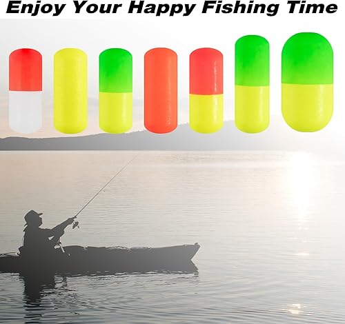 Miniatura 7 de Alwonder 100 unidades de cilindros de espuma para pesca, surf, aparejo de pesca flotador Pompano aparejo de cebo en vivo aparejo buscador de peces