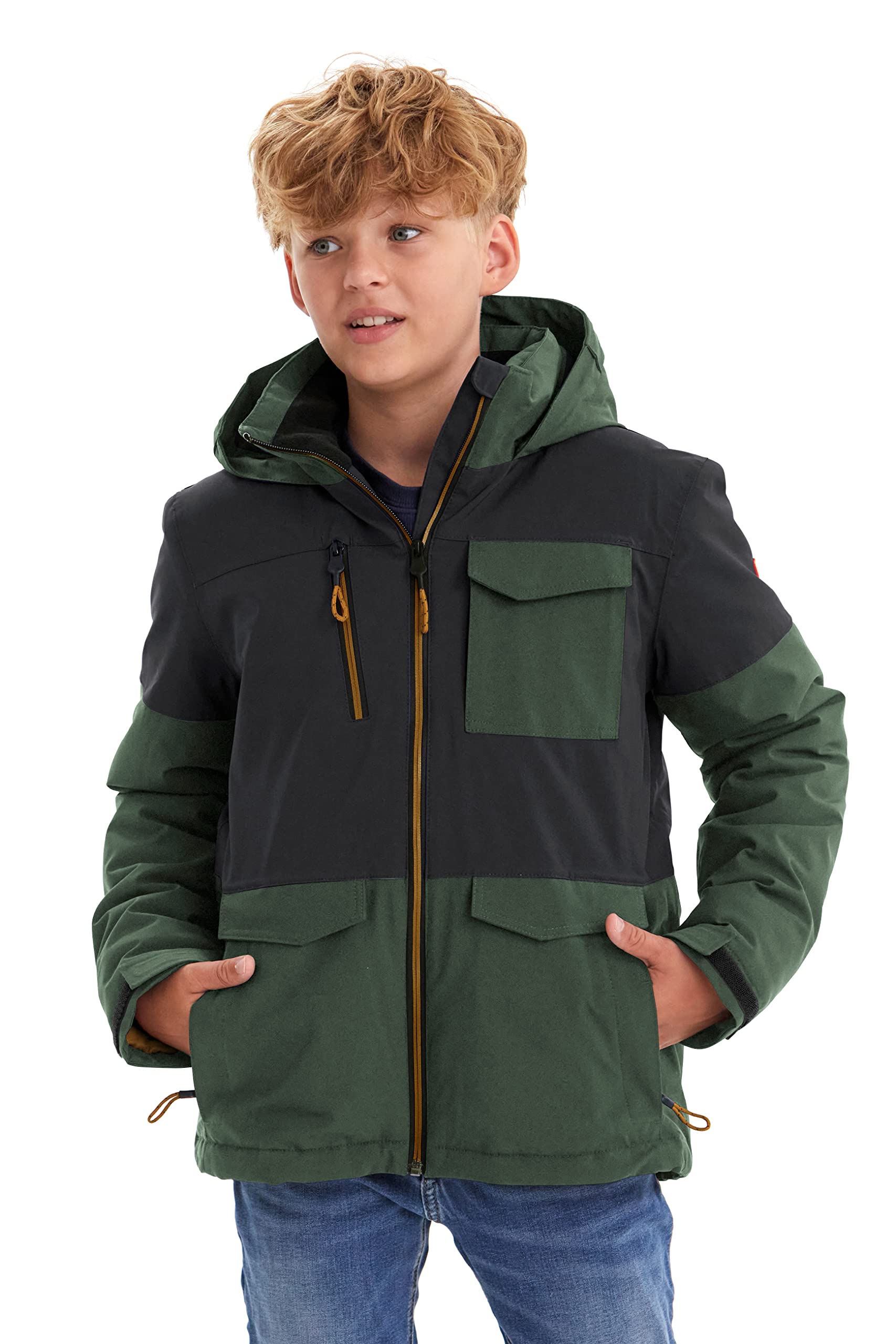 Killtec Kow 29 Bys Ski Jckt Chaqueta funcional/chaqueta al aire libre con capucha y protector de nieve Niños