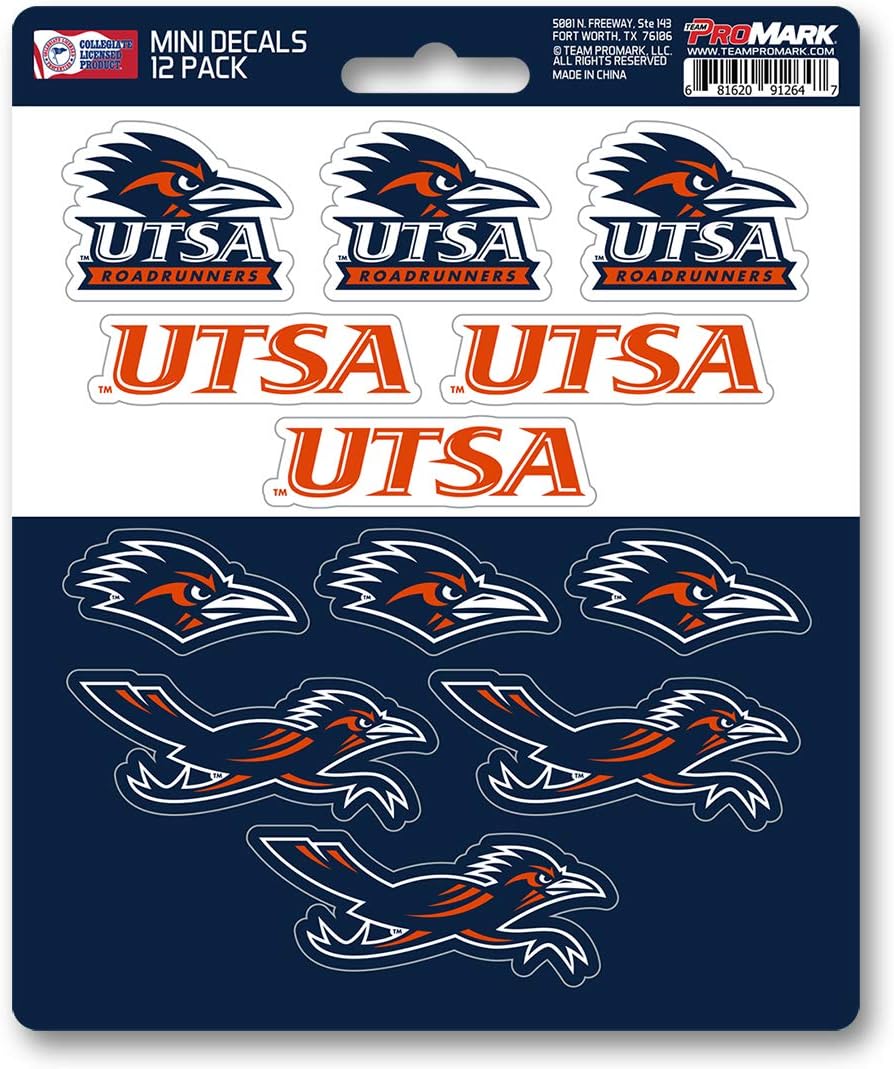 FANMATS NCAA Unisex-Youth NCAA Mini Decal 12-E2pk