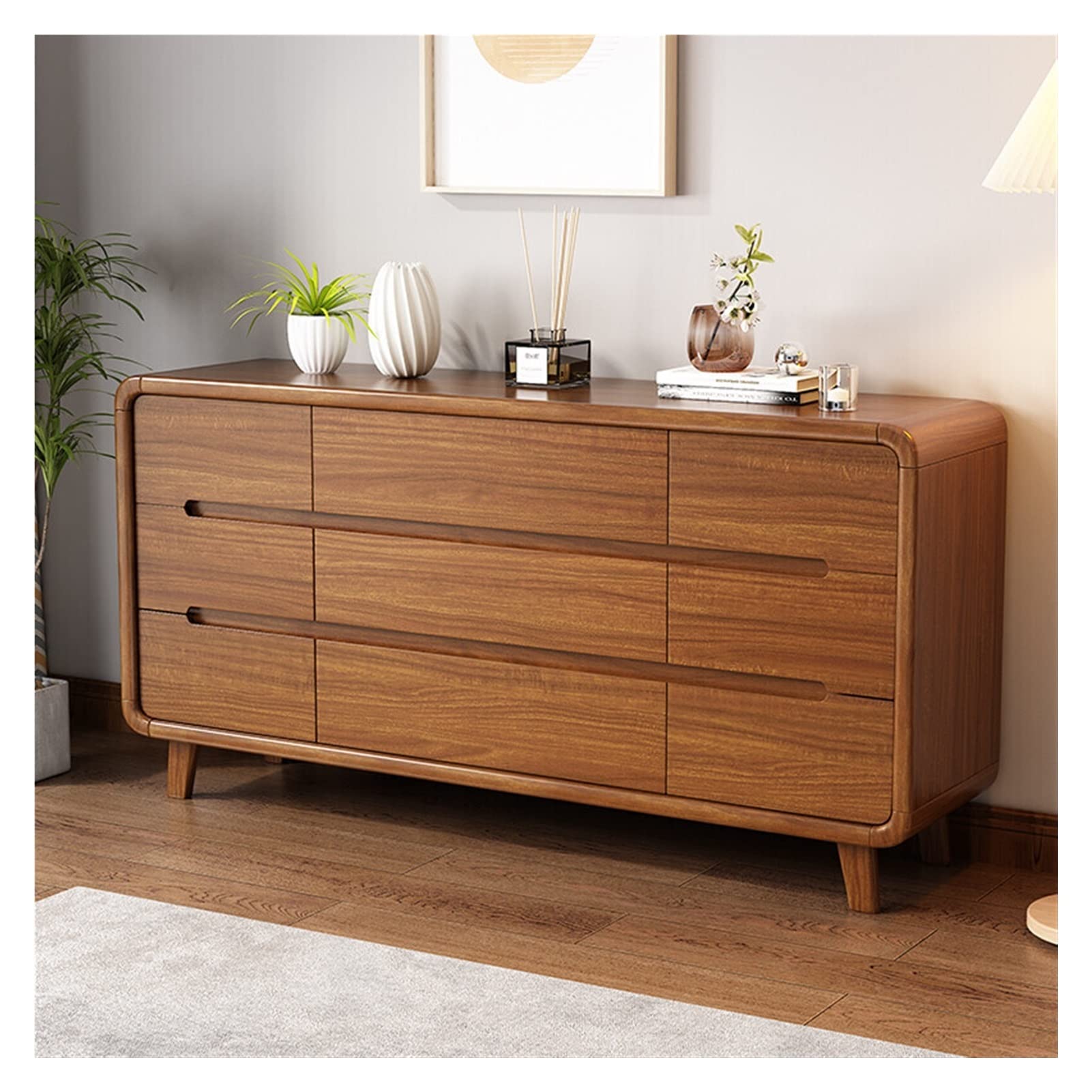 JUN-STORE Home Drawer Locker, Bedroom Drawer Storage Cabinet Furnishings Wooden SENMIA (颜色 : DJ904-160x40x81cm)
