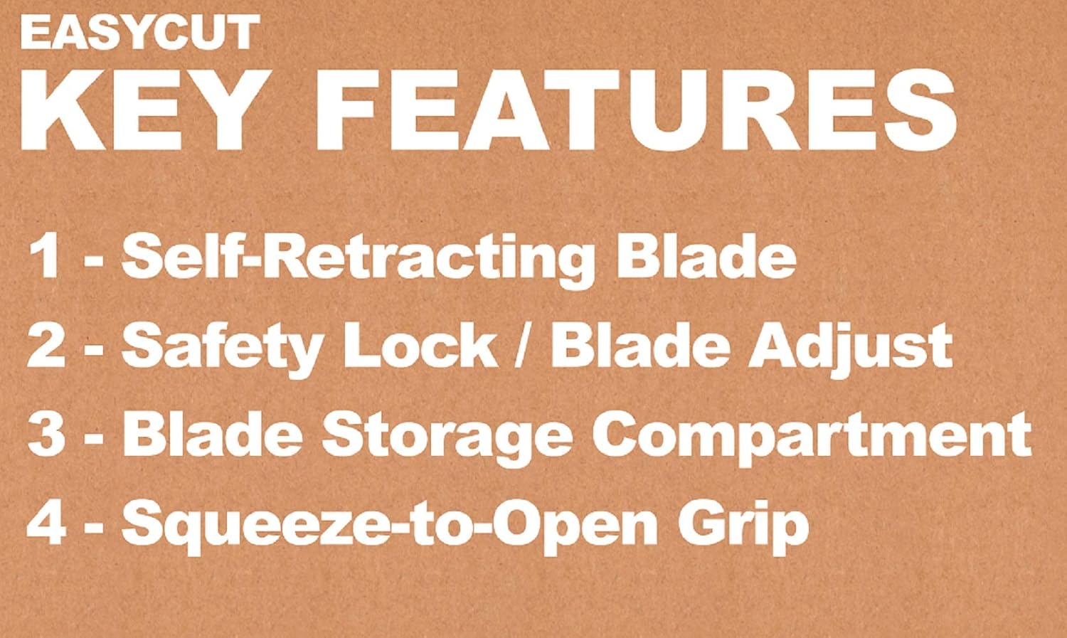COSCO 091508 Easycut Cutter Knife w/Self-Retracting Safety-Tipped Blade, Black/Blue - Utility Knives - 