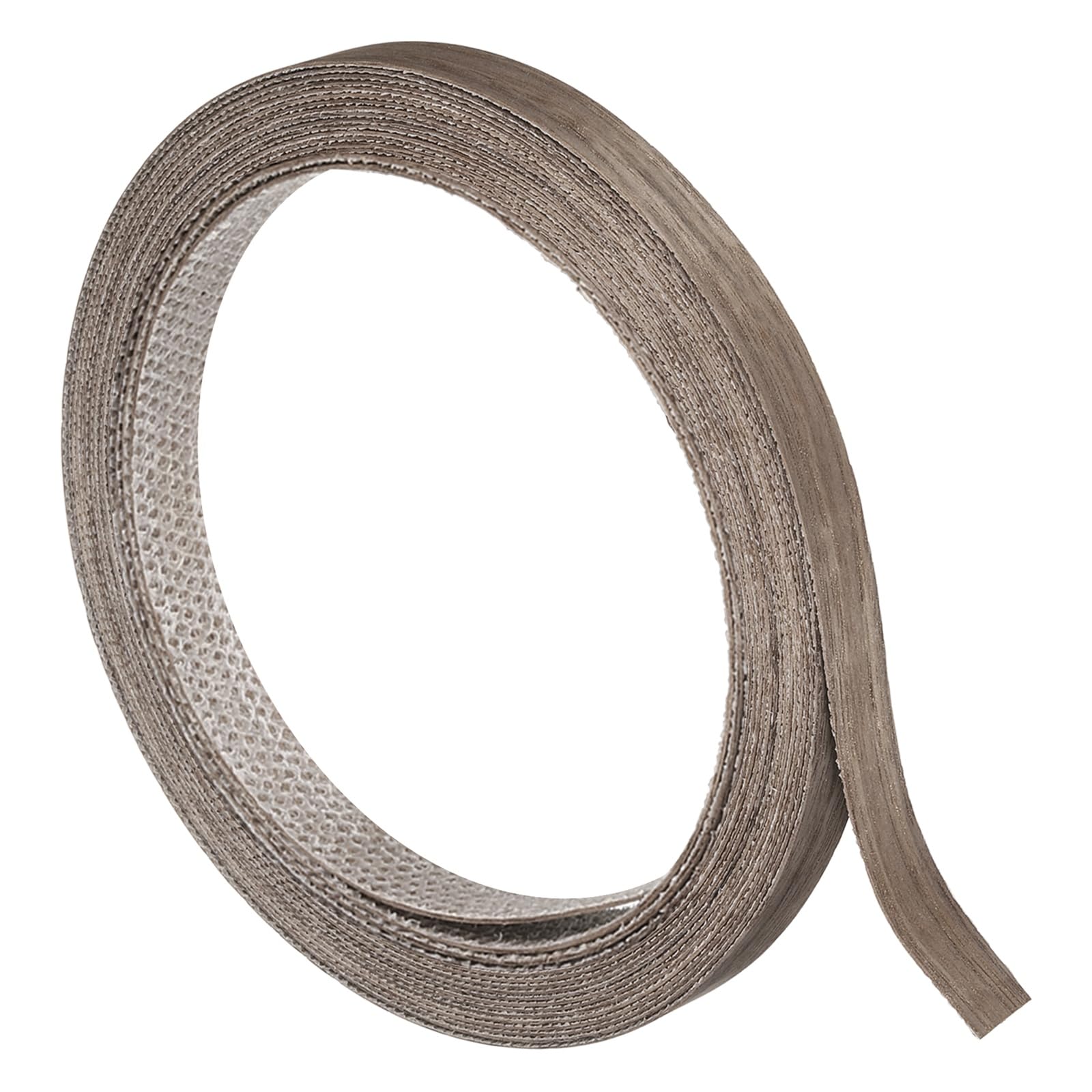 sourcing map 13mm x 5m (WxL) Wood Veneer Edge Banding, Pre-Glued Flexible Walnut Edging Strips, Iron on with Hot Melt Adhesive Wood Tape for Cabinet Repair and Furniture Restoration