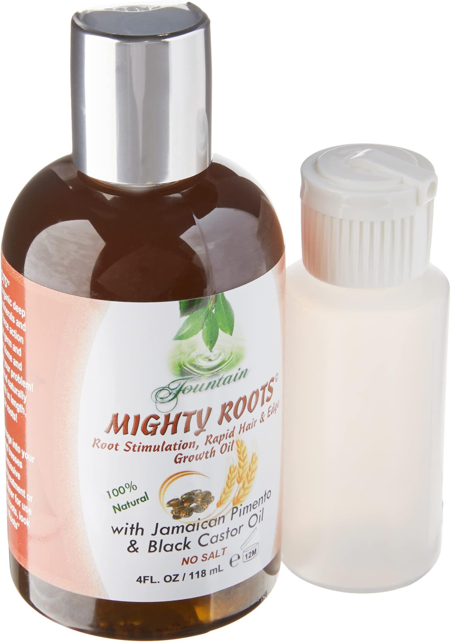 FOUNTAIN Mighty Roots - Damaged - Receding - Edges - Bald Spot - Thinning Hair Oil - Applicator Bottle - 4 Fl Oz