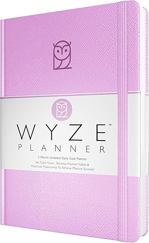 Wyze Planner - Planificador de objetivos durante 3 meses. Aumenta la productividad y logra objetivos personales y comerciales. Organizador de diario