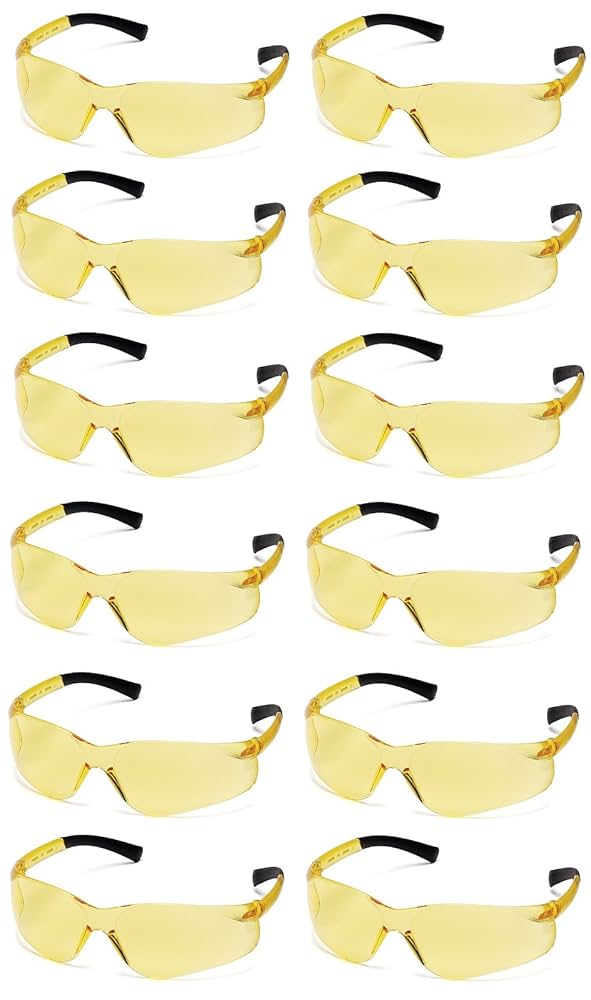 Amazon.com: S2530s Amber Safety Glasses-Z Tek : Tools & Home