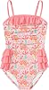 Funnycokid Girls Swimsuit One Piece Bathing Suit Toddler Swimwear 3-8 Years