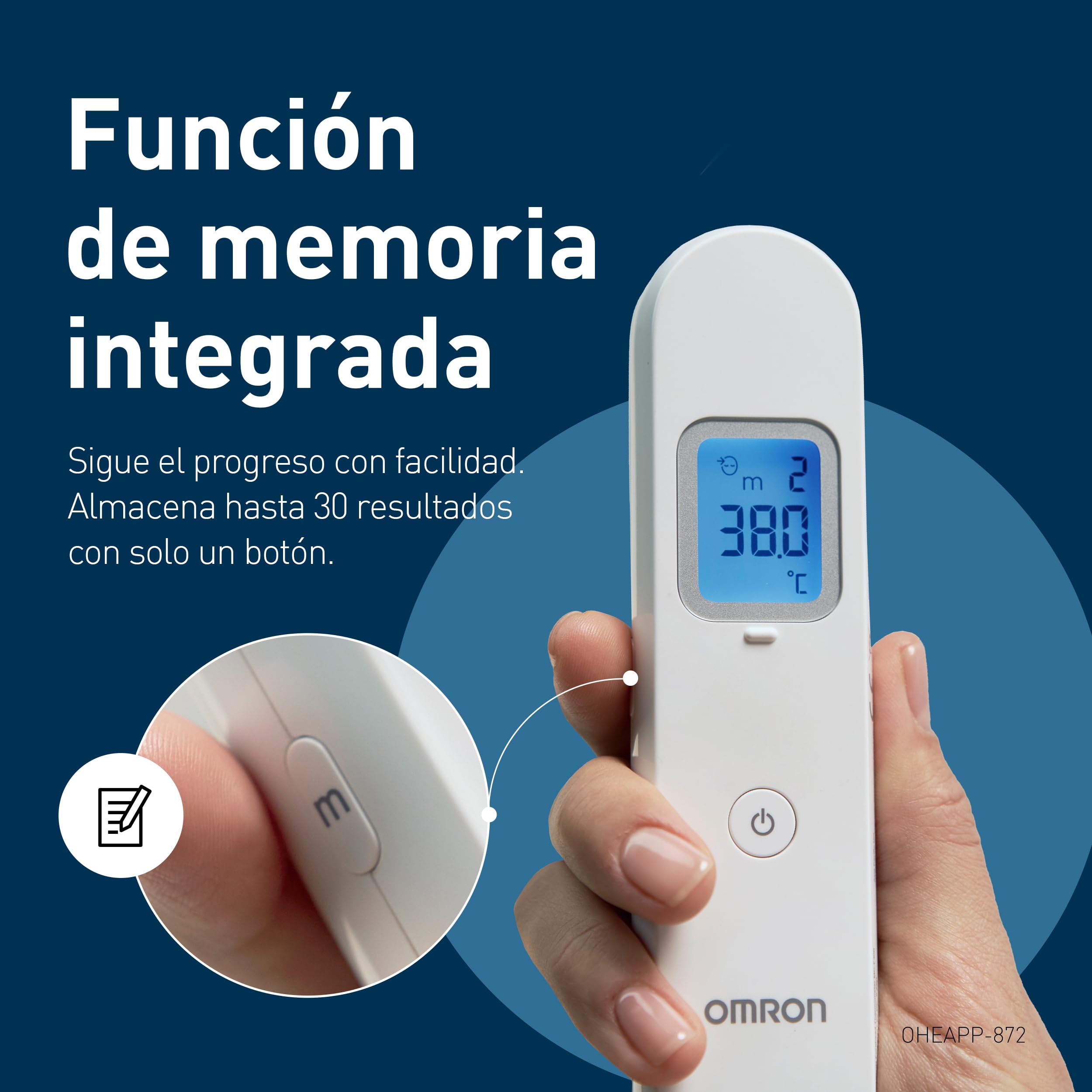 OMRON Gentle Temp 730 Termómetro digital sin contacto infrarrojos para frente líquidos y oído bebé rápido preciso con memoria