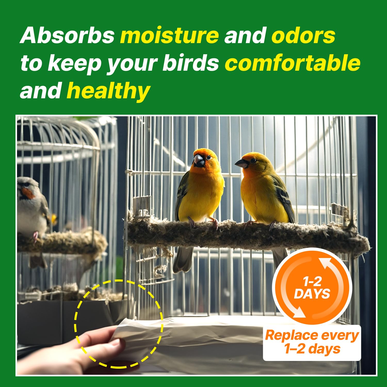 TORTO9 Cage Liner Sheets for Birds – 120 Pack, 11 x 17 in, 1.5 lb | Acid-Free & Non-Toxic Paper | Safe Pet Bedding, Craft Supply, Packing & Shipping Use - image 4
