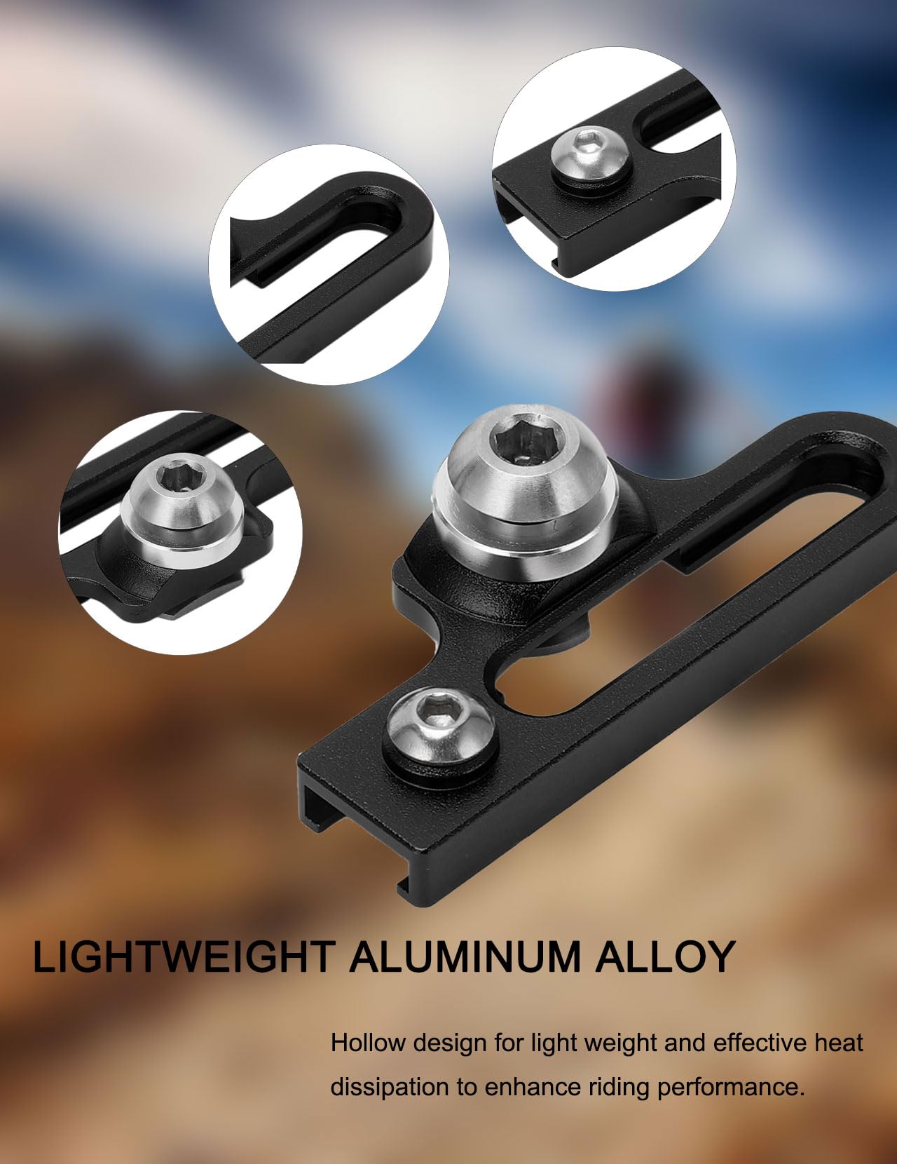 2 Sztuk Rower C Zacisk Klocek Hamulcowy, Przedłużenie Ze Stopu Aluminium C Adapter Zacisku Hamulce Rowerowe Klocki Hamulcowe Do Rowerów Szosowych(Czarny)