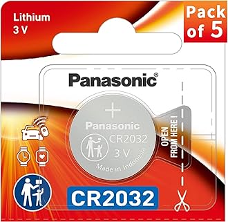 Panasonic CR2032 3V Lithium Battery 2PACK X (5PC) =10 Single Use Batteries