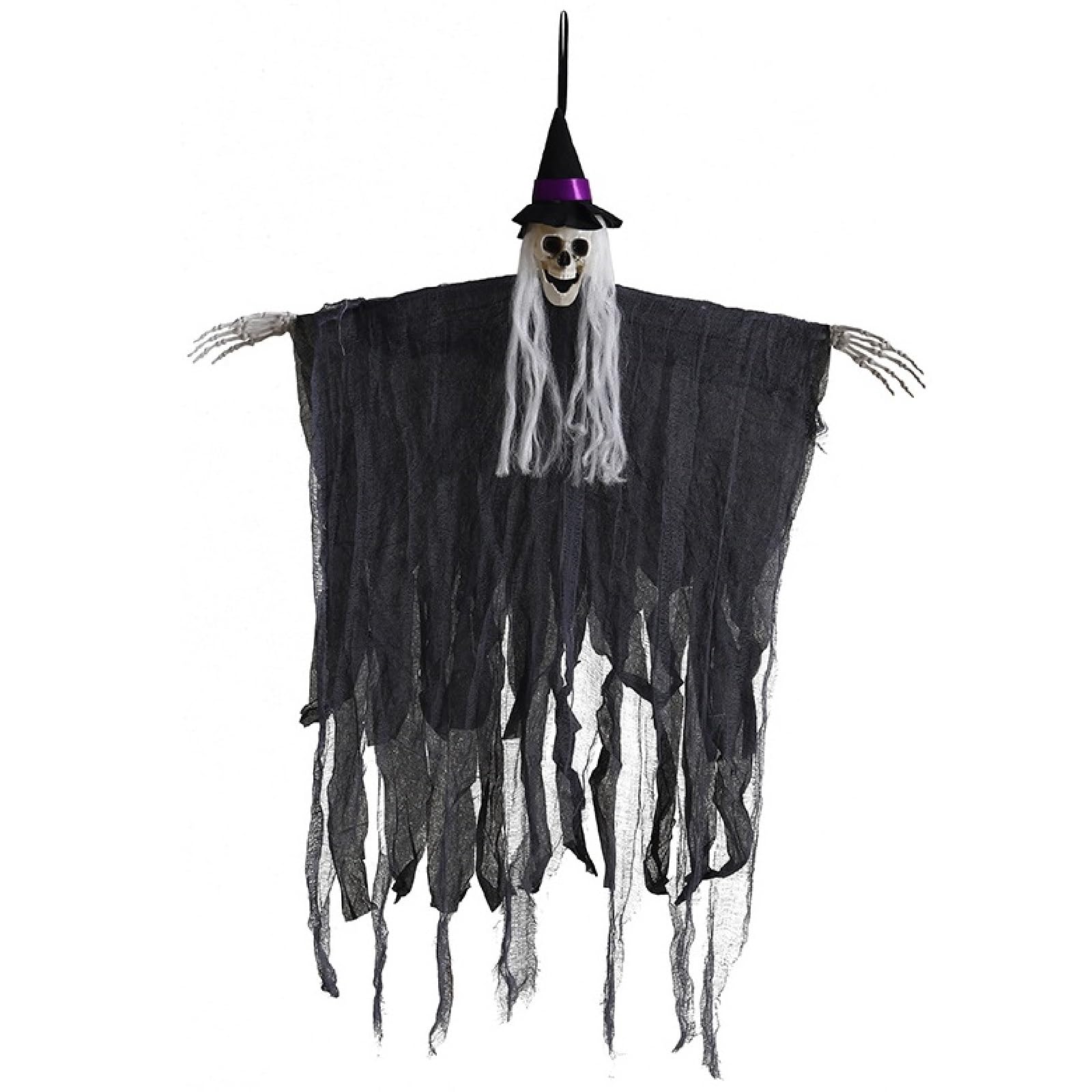 Wiszący szkielet na Halloween - dekoracja horroru na imprezy, podwórko i dom - rekwizyt duchów