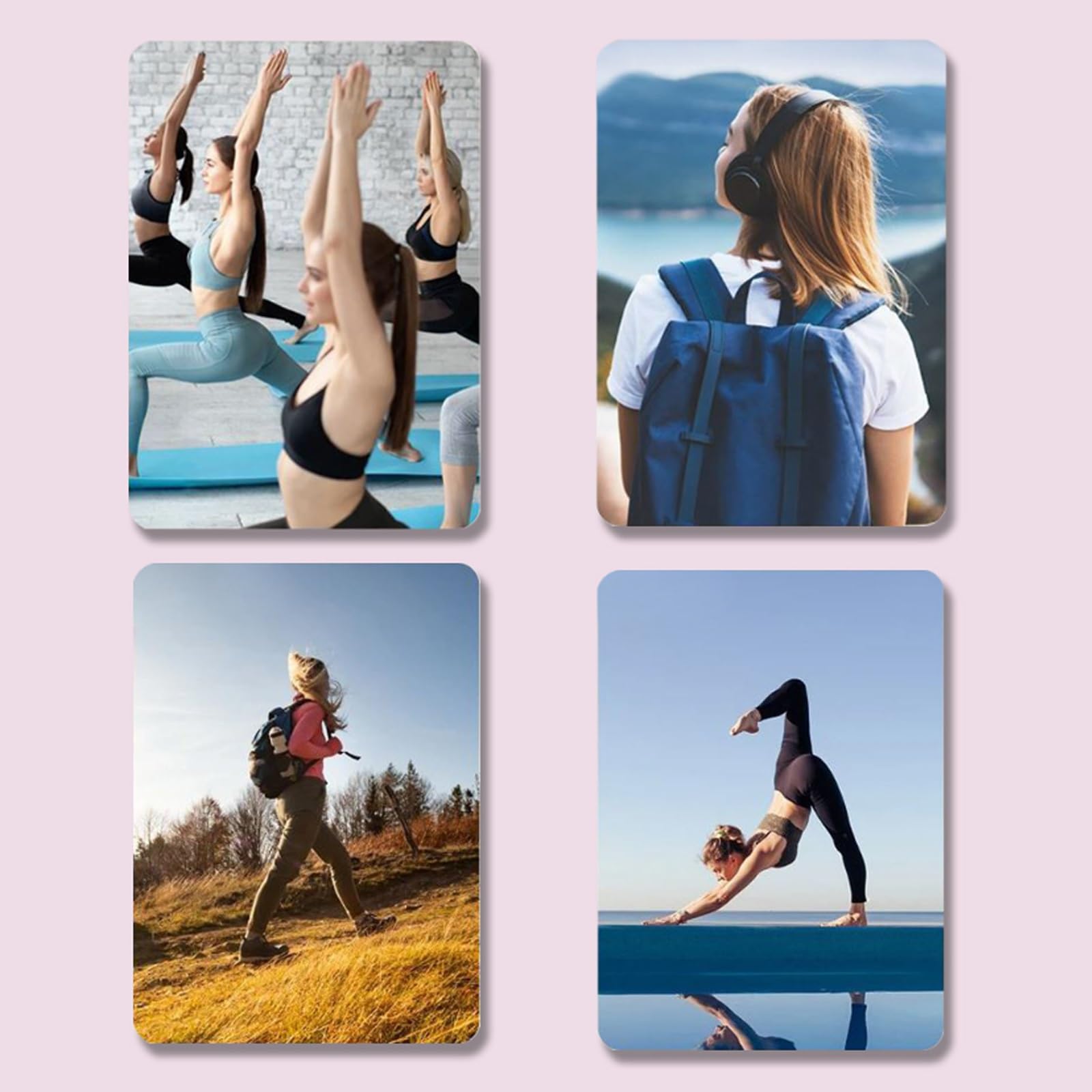 Doblable Viajes Esterilla de Yoga Suave Esterilla Gimnasia Ecologica Esterilla Pilates PortáTil Multifuncional Esterilla Entrenamiento para Gimnasio Estiramientos AeróBics