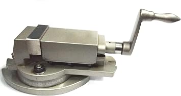 3-Inch 75 mm Cast Iron Swivel Milling Vise with Precision Hardened Alloy Steel Jaws Ideal for Machine Work