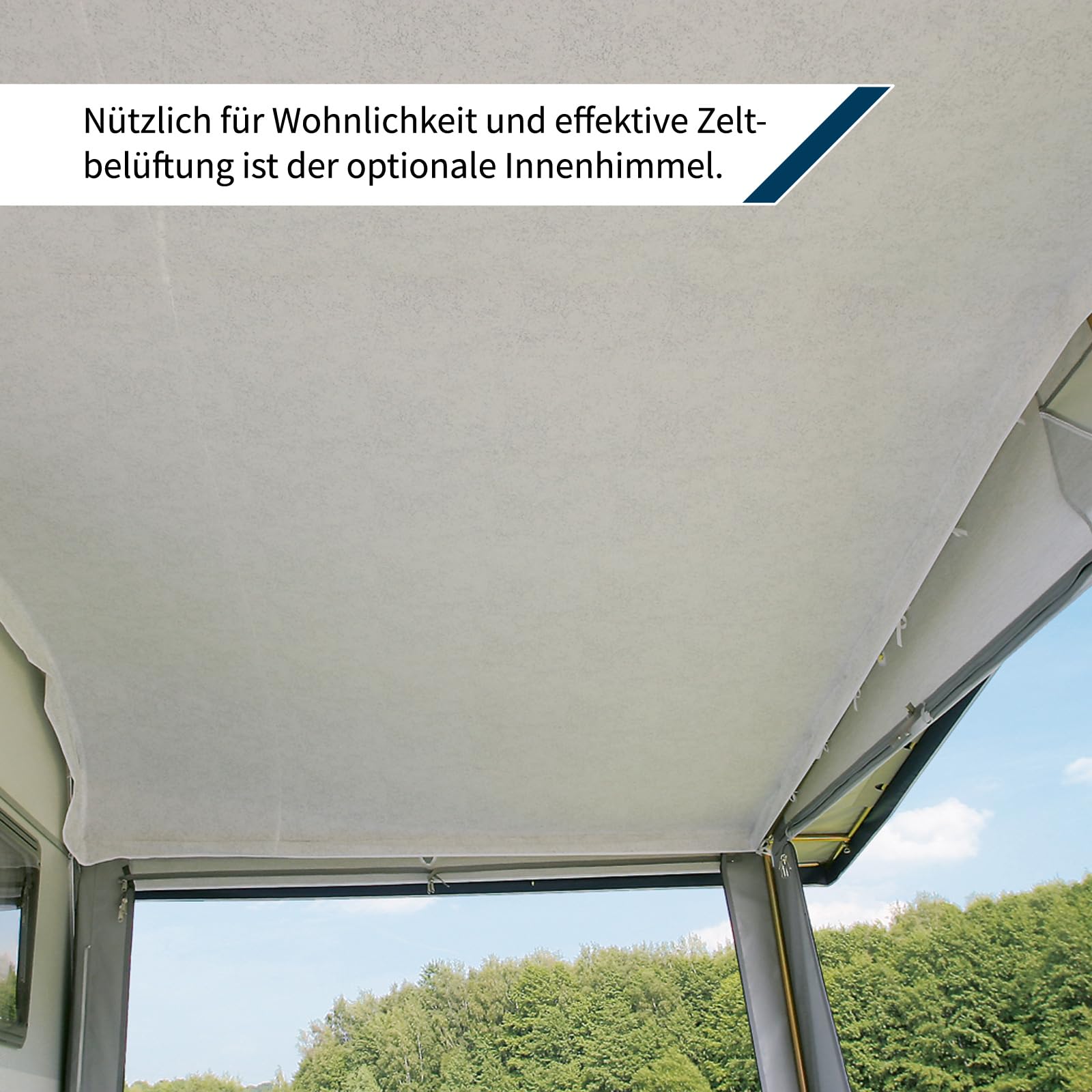 DWT Wohnwagenvorzelt Jubilee 40-270cm inkl.25 ST Zelttiefe Reisezelt für Einsteiger