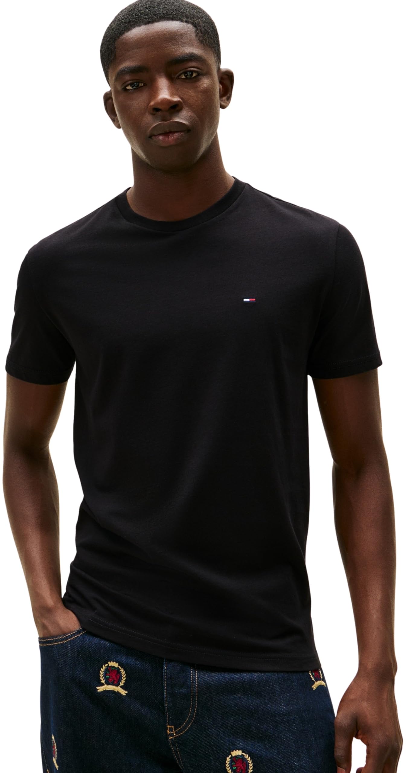 Tommy Jeans Herren 3er Pack T-Shirts Kurzarm aus Baumwolle