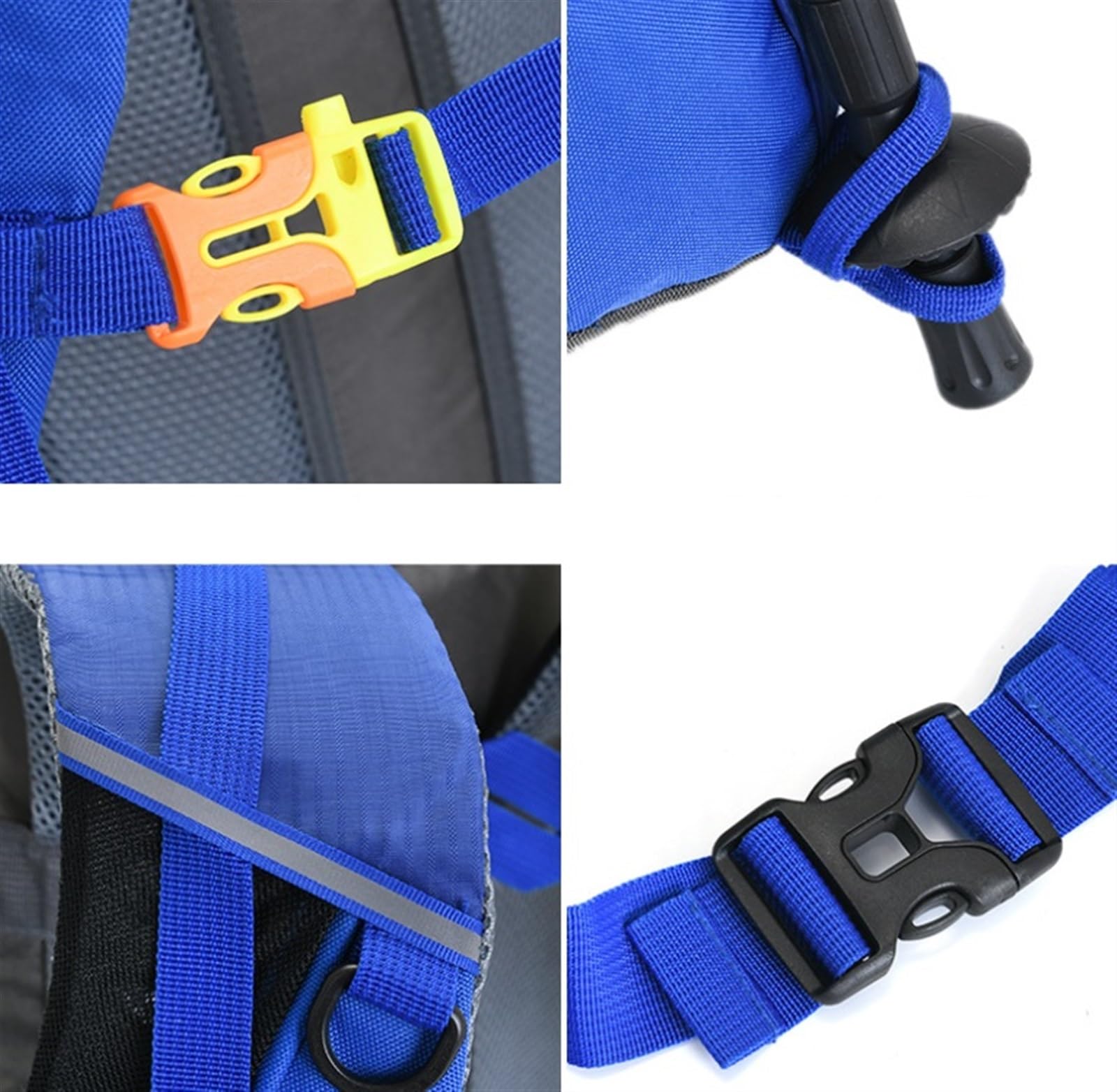 Mochila Viaje para Escalar Mochila De Nailon Impermeable Para Montañismo, Mochila De Viaje De 55L, Mochila Para Acampar Al Aire Libre Mochila Trekking(Rot)