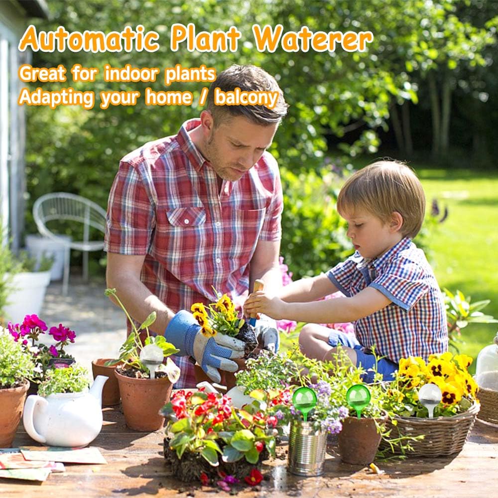 6 Pièces Globes d'arrosage, Boules Automatique Matériel d'Arrosage Automatique en PVC pour Plantes, Globes d’arrosage Plastique Transparent pour Plantes de Jardin Bonsaï Plantes en Pot
