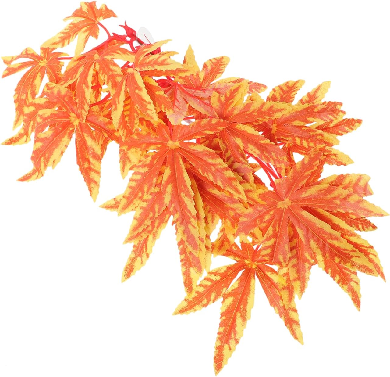SUPVOX Fake Plants for Reptiles Decorative Hanging Terrarium Plant Vine Safe Plastic Aquarium Silk Plants Fish Tank Decoration for Reptile Habitat 11.81 X 6.69 X 1.96 in