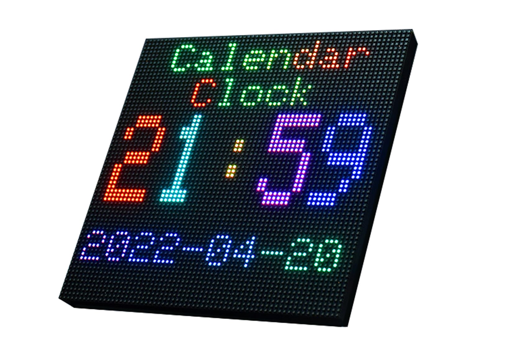 Afypnisi 64x64 RGB LED Matrix Panel, 3mm Pitch 4096 Full-Color LEDs, HUB75 Interface, Adjustable Brightness, Chainable RGB Display for Raspberry Pi Arduino DIY Projects, 192x192mm Sign Board