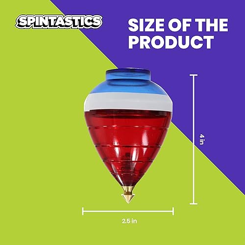 Miniatura 9 de Spintastics Trompo - Punta de rodamiento (rojo y verde)