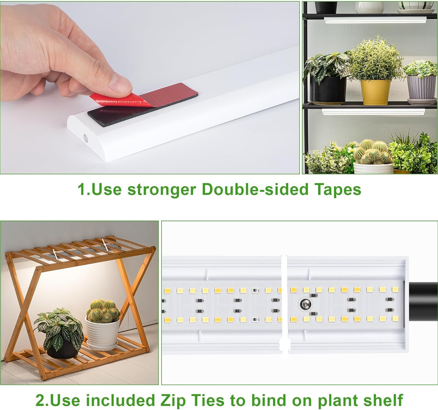 FOXGARDEN Pflanzenlampe Led, Vollspektrum 192 LED helle Pflanzenlampe mit automatischer Ein-/Ausschaltfunktion 4/8/12 Stunden Timer, 10 dimmbare Helligkeitsstufen, 2 Packungen