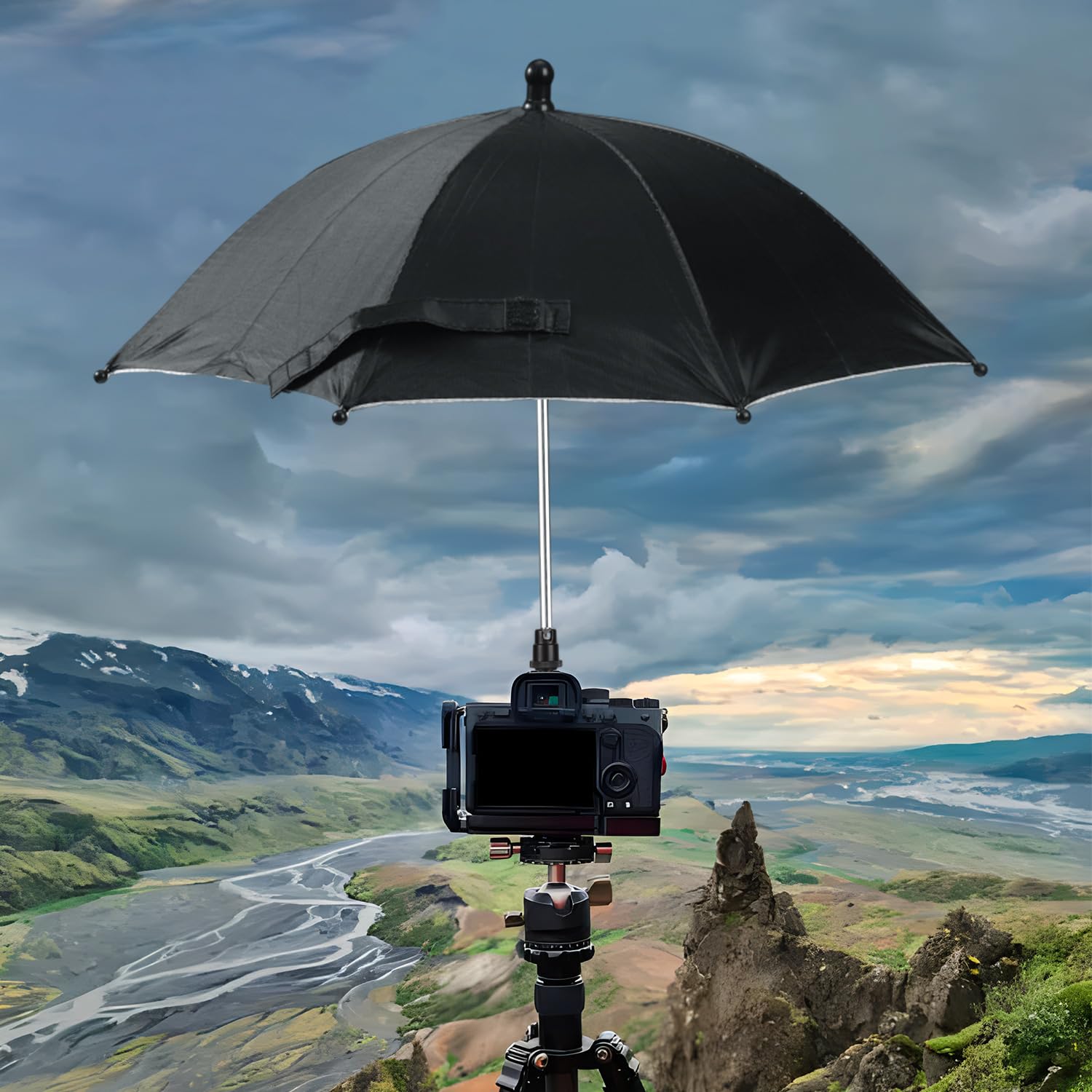 Parapluie Griffe pour Appareil Photo, Étanche, Appareil Photo Reflex Numérique Housse de Protection Contre la Pluie pour Canon Rebel T8i T7 T7i T6i T6 SL3 SL2 EOS 90D 80D 2000D 5DM4 Nikon Z9