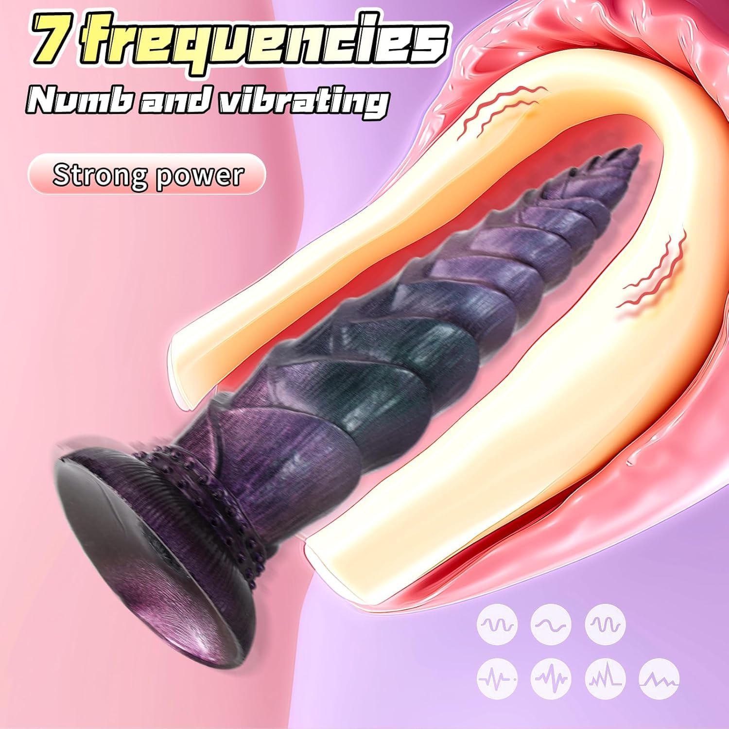 Analvibratoren für Mann und Frau Dildo mit Stoßfunktion, Anal Vibrator mit 7 Vibration & 7 Stoßmodi & Heizfunktion, Prostata Stimulation Männer Analplug mit Saugnapf & Fernbedienung