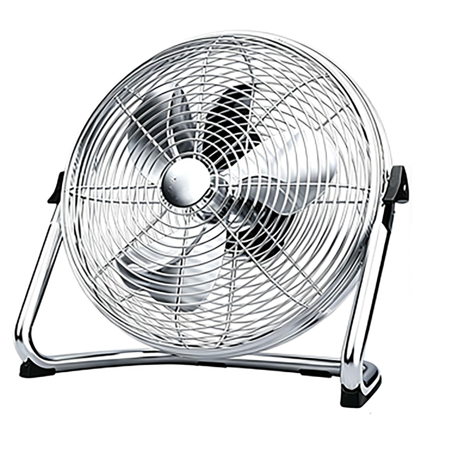 Portable Metal Floor Fan 17" Low Noise Copper Core Motor High Air Circulation Fan 3 4 Speeds 130 Adjustable Tilting Pedestal Fan For Bedroom Dorm