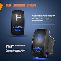 Vista 4 de Barra de luz LED con interruptor y 5 pines, de Nilight; luz LED de 20 A/12 V y 10 A/24 V para barcos y todoterrenos
