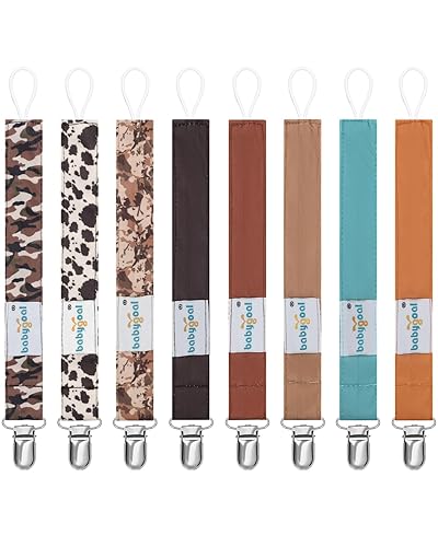 Miniatura 26 de Babygoal Clips para sujetar chupetes, paquete de 6 unidades para niños y niñas, se adapta a la mayoría de los chupones y Binkies 6MP10 02 Color