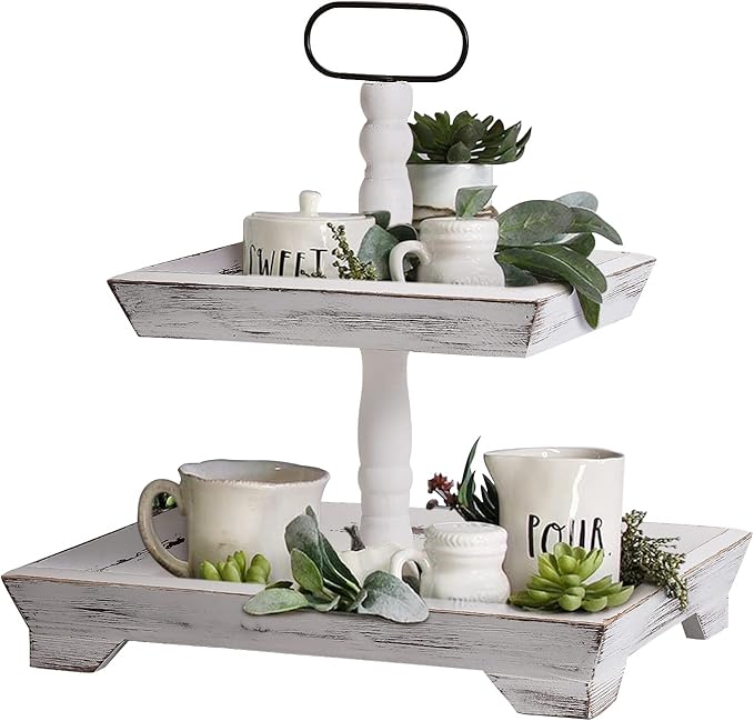 Farmhouse Tiered Tray Stand