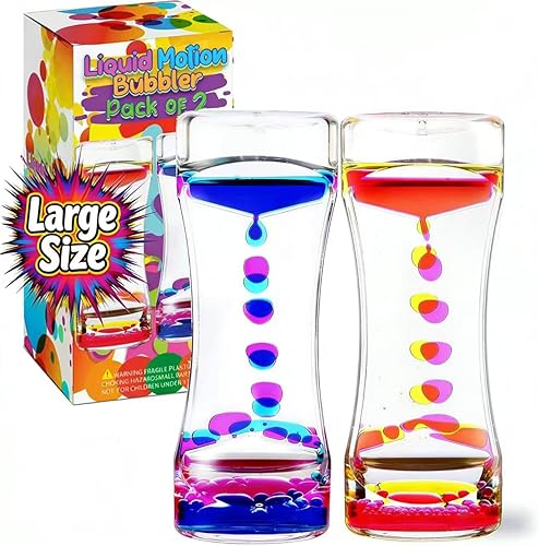 YUE MOTION Liquid Motion Bubbler - Juguetes sensoriales visuales para niños y adultos, temporizador de burbujas líquidas para niños y adultos, nuevo