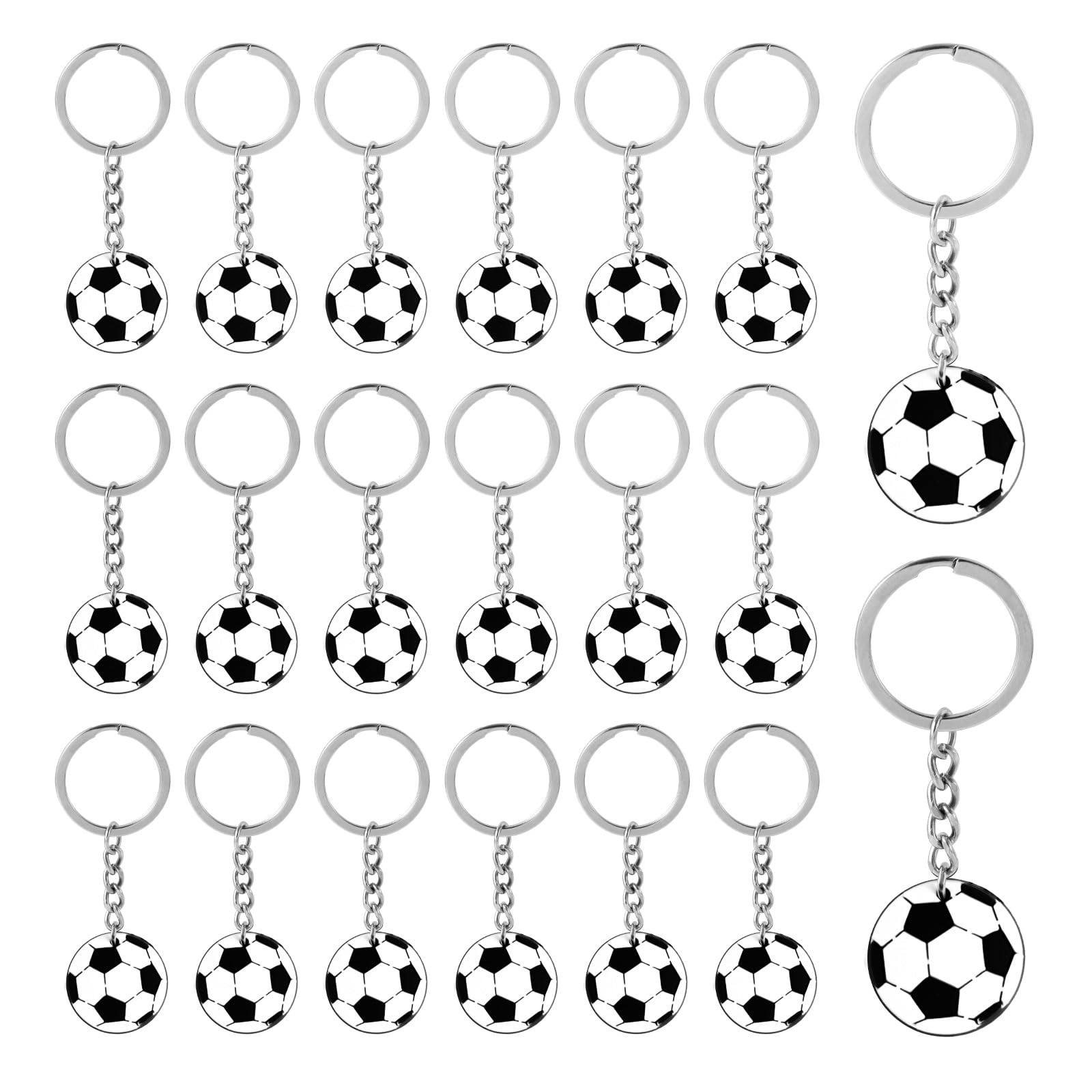 Porte-clés Ballon De Sport – Football Design Réaliste, PVC, 2,8 Cm