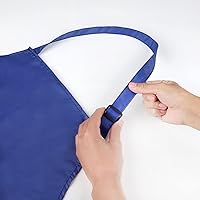 Vista 4 de Gotega Waterproof Rubber Vinyl Apron Adjustable Dishwasher Apron - Apron for Women Men Heavy Duty Work Apron