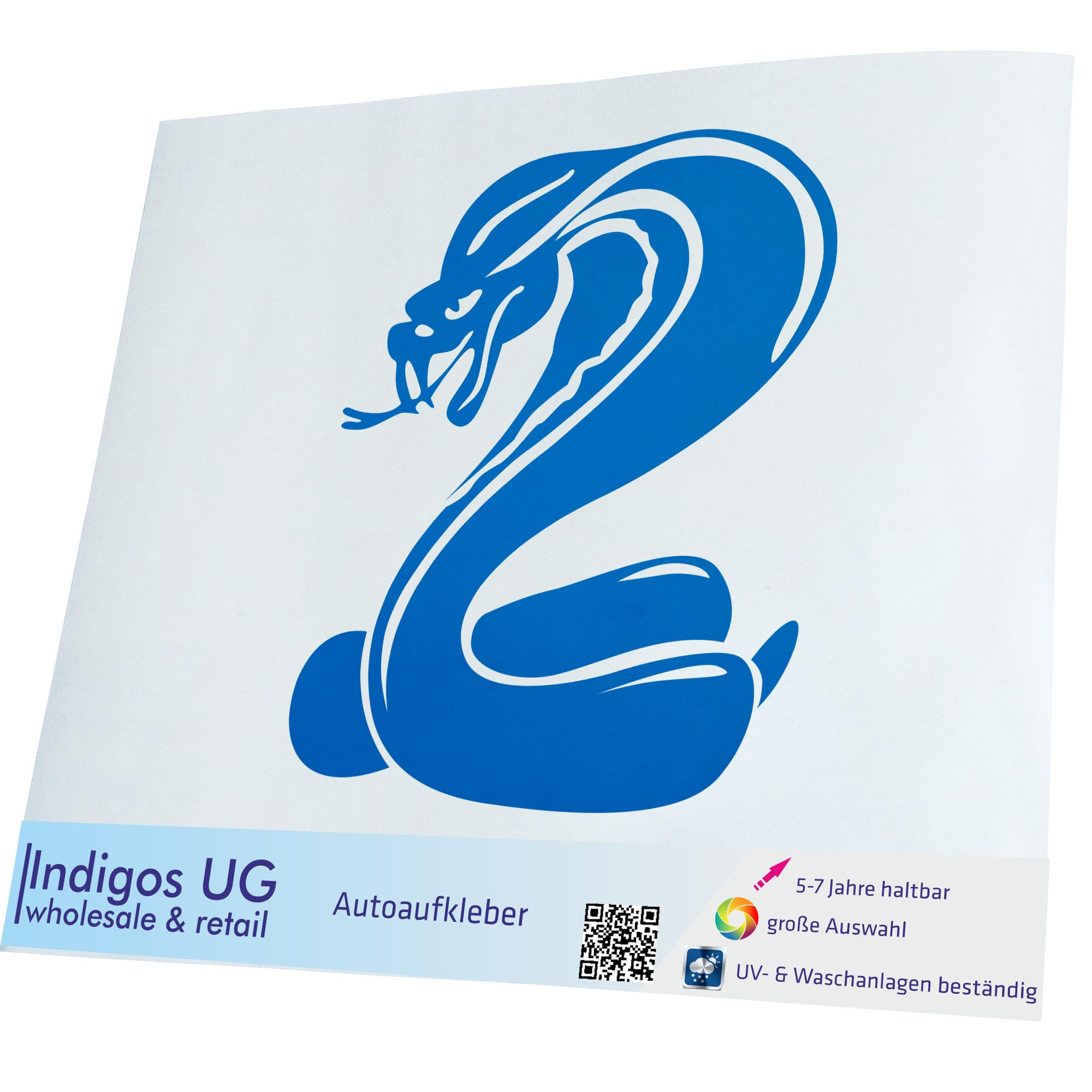 INDIGOS UG Autoaufkleber Karate – Blauer Konturaufkleber Ohne Hintergrund, 87x99 Cm – Selbstklebend Für Auto, Fenster & Mehr