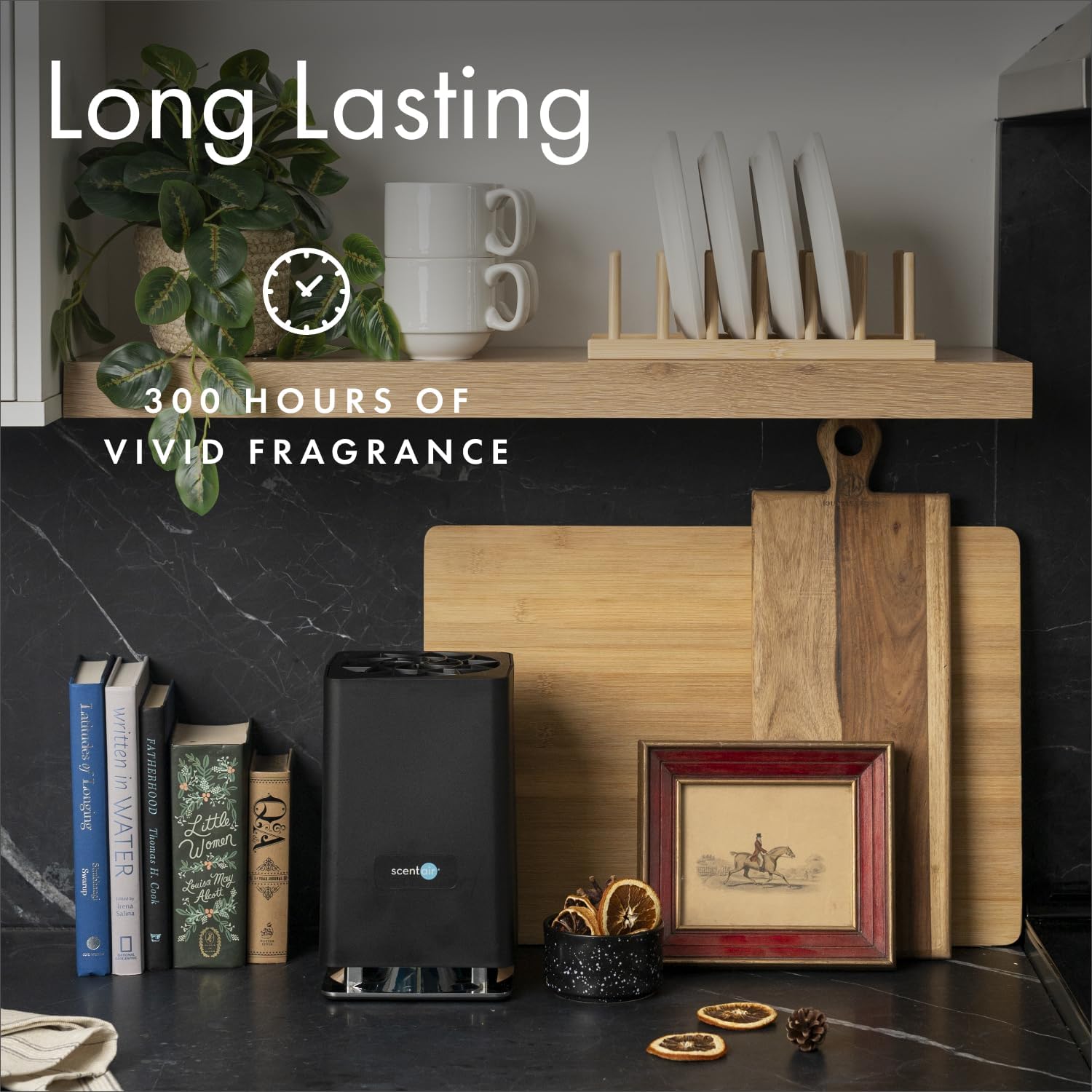 Whisper Home | Diffuser Machine, Scents up to 800 Sq. Ft Room, Compatible with Alexa & Google, WiFi & Bluetooth Enabled, Cartridge Sold Separately, Black