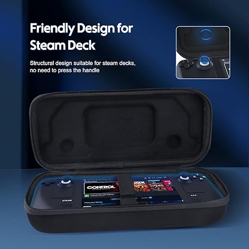 Miniatura 5 de NEWENMO Funda de transporte compatible con cubierta de vapor, adaptador de CA integrado, almacenamiento portátil para viajes, funda protectora