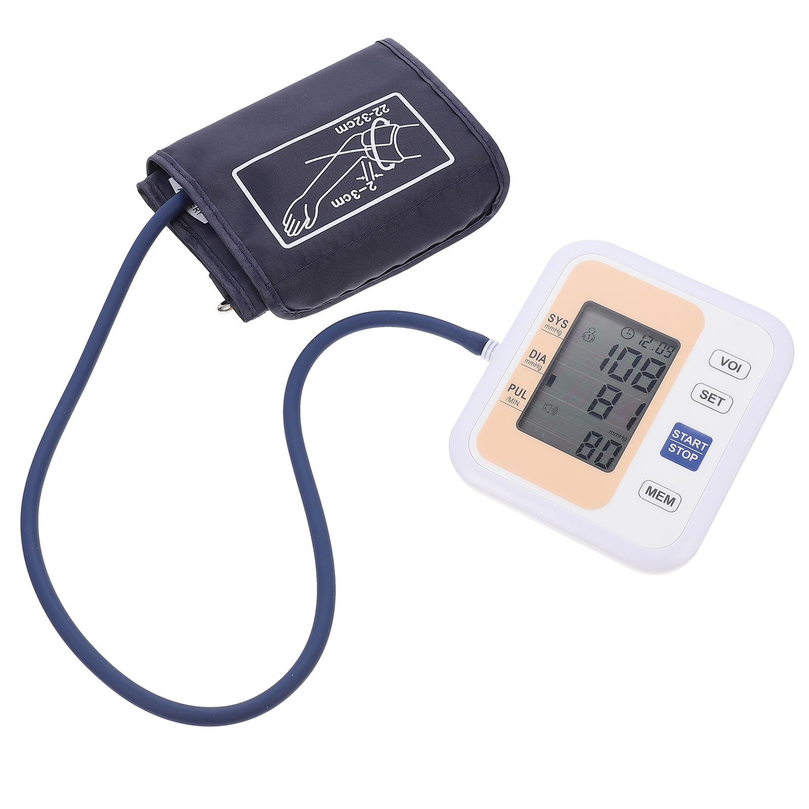 Tensiomètre au Bras Électrique Portable Écran Numérique, Or