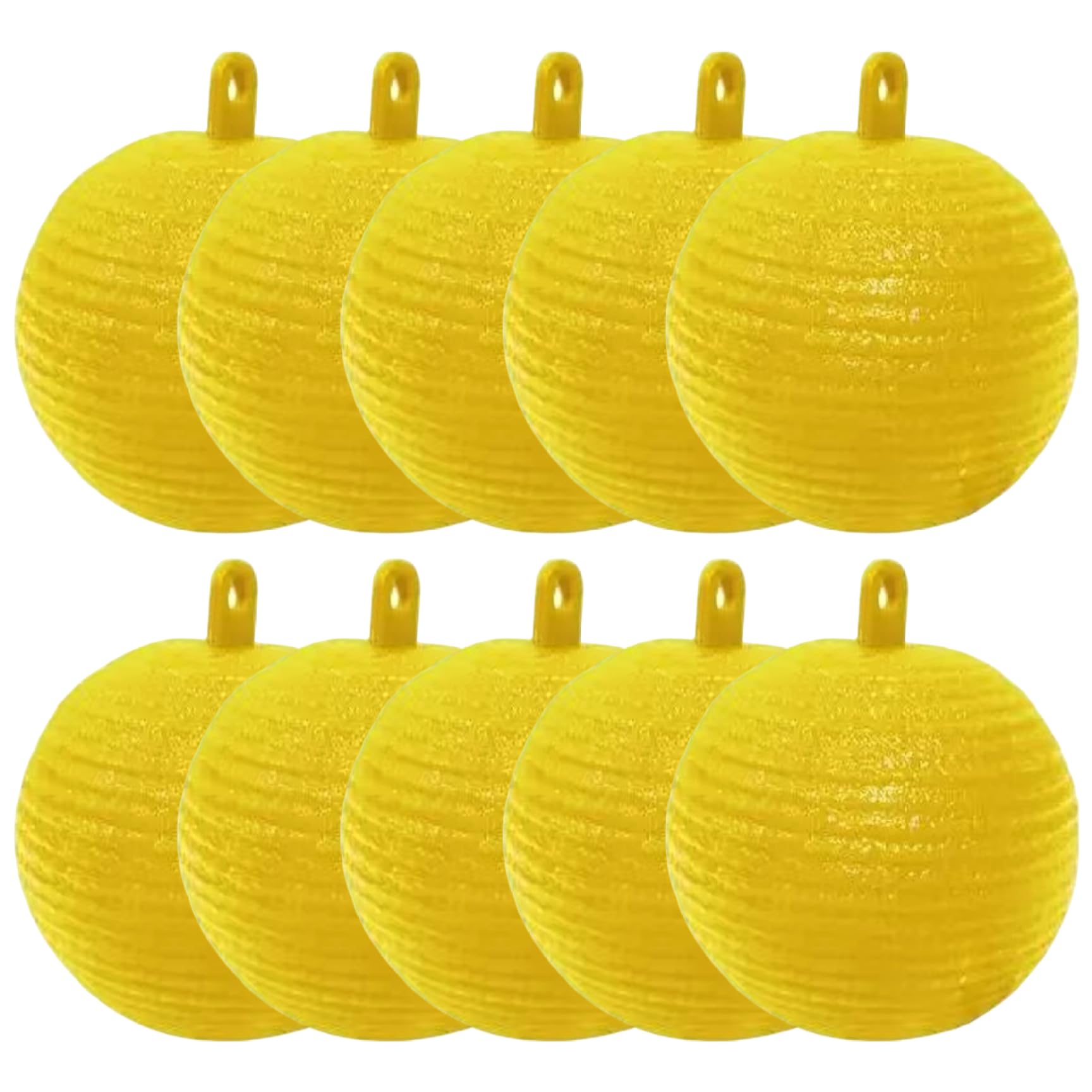 10Pcs Fruit Fly Trap, 3-Inch Hanging Yellow Sticky Gnat Catcher Ball, Multi-Function for Garden & Indoor Pest Control
