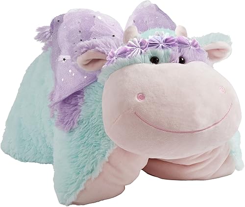 Pillow Pets Juguete de peluche de vaca de hadas de 18 pulgadas