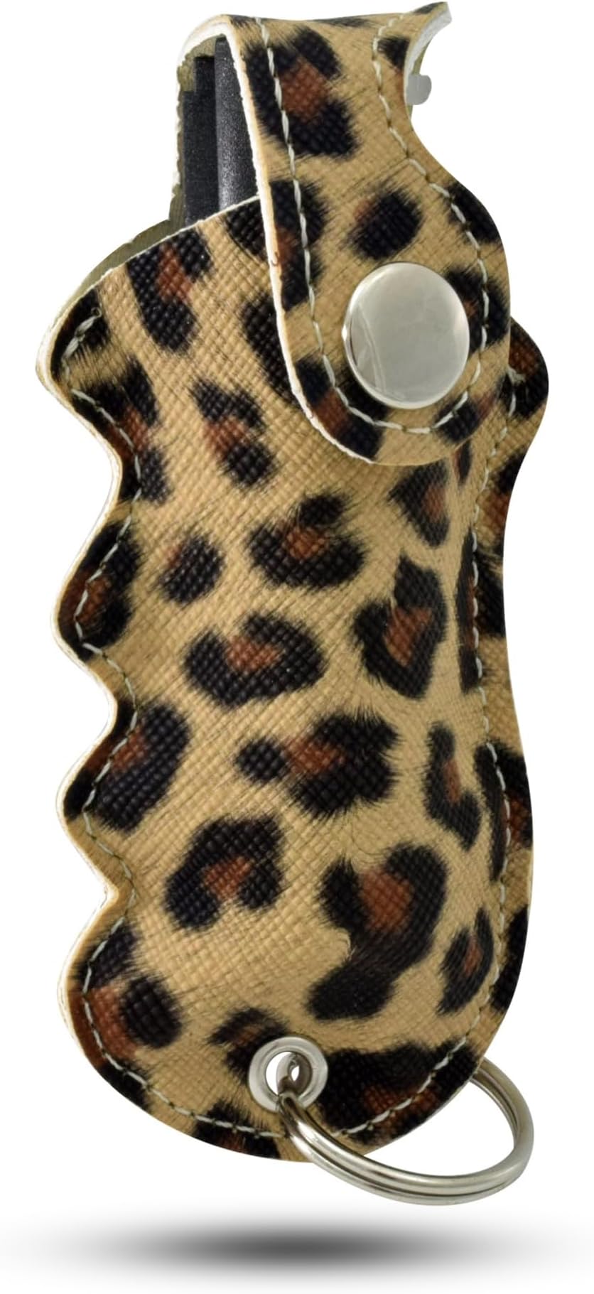 1/2 oz. Pepper Spray with Grip Holster and Keychain Attachment - Safety Twist Lock Glow Trigger - Maximum Strength 10% OC Formula - Self Defense Personal Protection