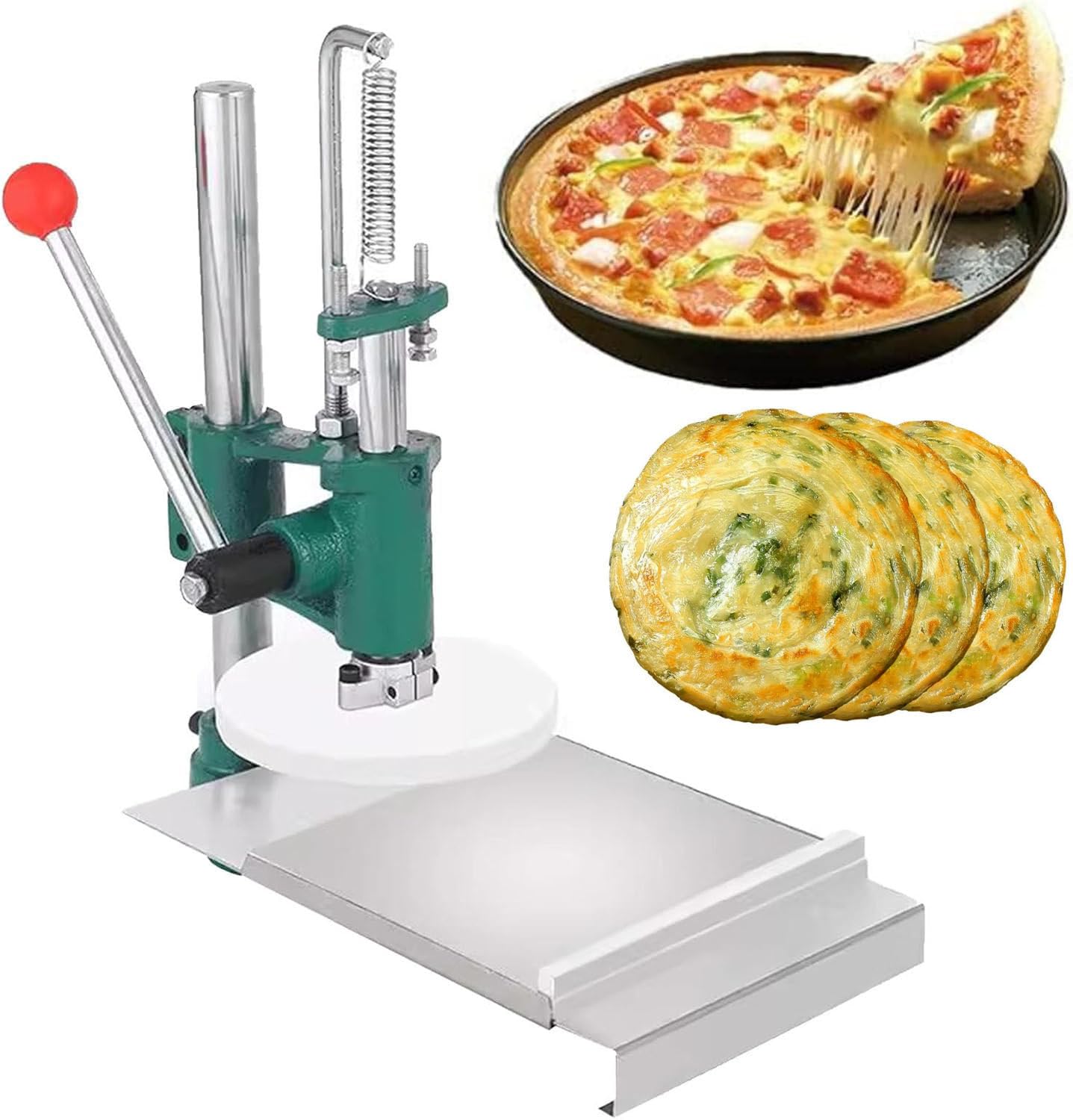 Máquina manual para extender masa de 12 cm, para repostería casera.