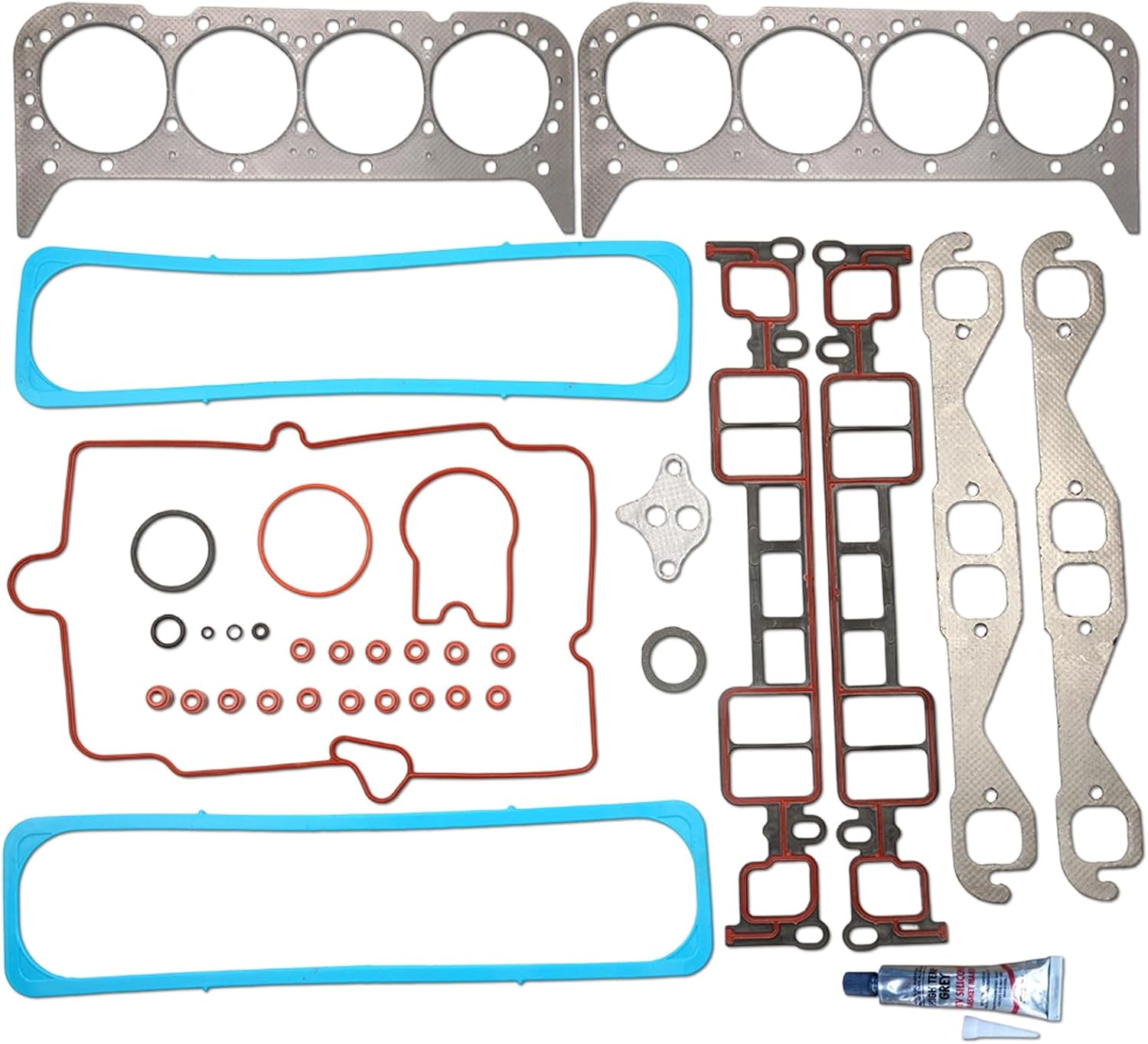 Cylinder Head Gasket Set Fit for AM General Hummer 5.7L,for Cadillac Escalade 5.7L,for Chevrolet C1500 5.7L,for GMC C1500 5.7L,for Workhorse P30 5.7L Replace HS7733PT-16