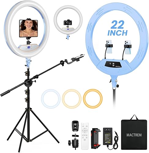 Miniatura 13 de Kit de iluminación para videoconferencia, luz de anillo con clip para monitor de portátil, luz LED regulable de 15 cm para selfies, ideal