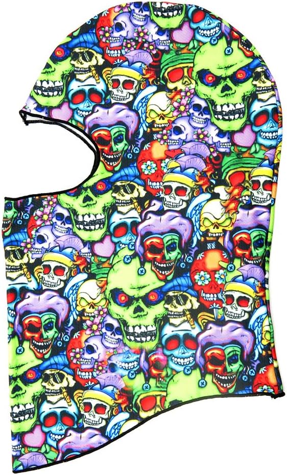 Biker Bicycle Cap Snowmobile Hunting Full Face Mask Balaclava BB03 Color Skull