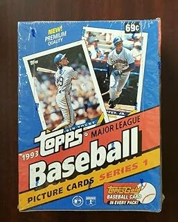 1993 Topps Wax Box Series 1 Baseball 36 Packs w/Gold Cards - Factory Sealed - Baseball Cards