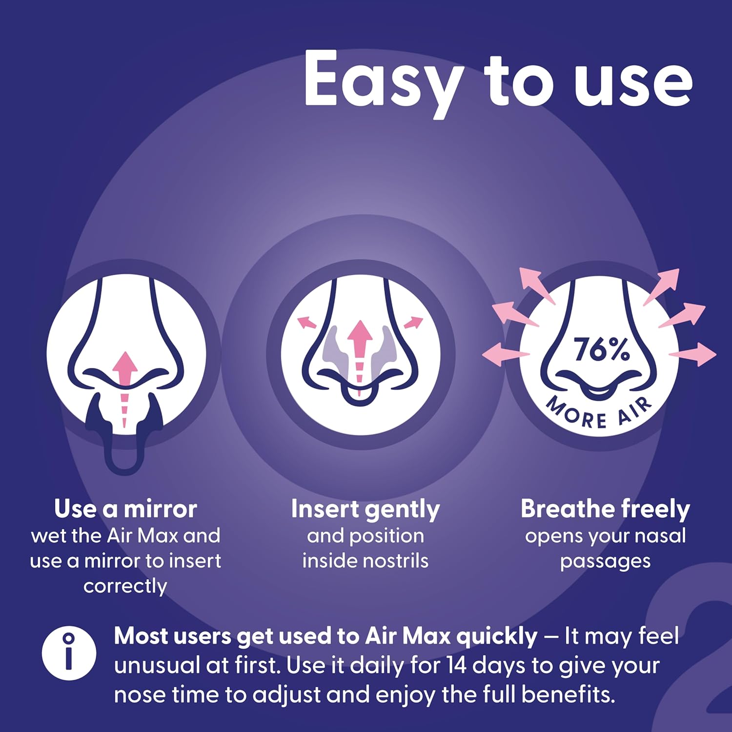 Airmax Nasal Dilators - Anti Snore Device - Small - 6-Month Relief - Cure for Snoring - Recommended by Physicians - Blue - One-Pack - Image 5