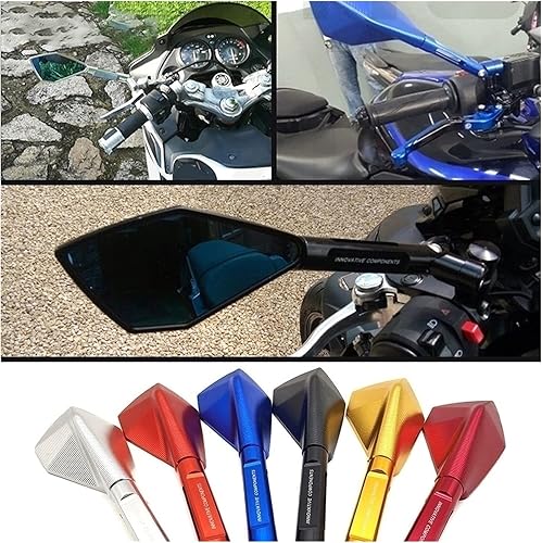 Miniatura 6 de Espejos retrovisores laterales para motocicleta, aluminio CNC para Yamaha YZF R3 YBR 125 YZF R15 XT660XRZ TMAX 500530
