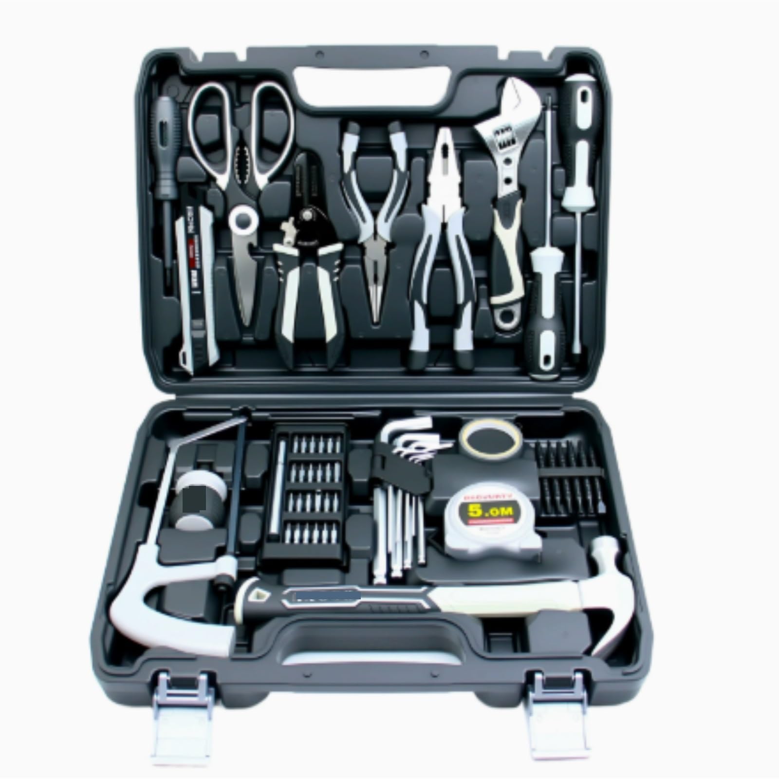 Juskaqzyi One Color Tool Chest Tool Kit Mechanics Tool Set, Portable Toolbox With Plastic Toolbox Storage Case, For House Apartment Garage Toolbox
