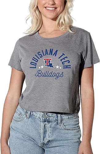 Colección oficial de camisetas de la camiseta de la mascota desgastada universitaria para mujer, jaspeado atlético